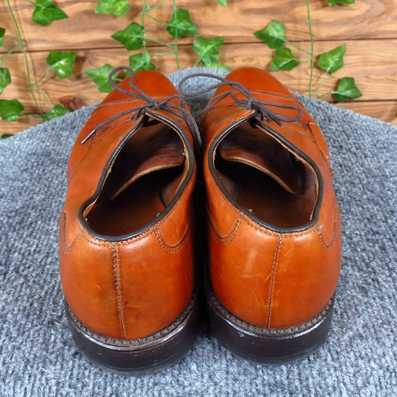 Allen Edmonds Margate Men Casual Oxford Shoe 8.5 Wide Tan Leather Cap Toe main image 4